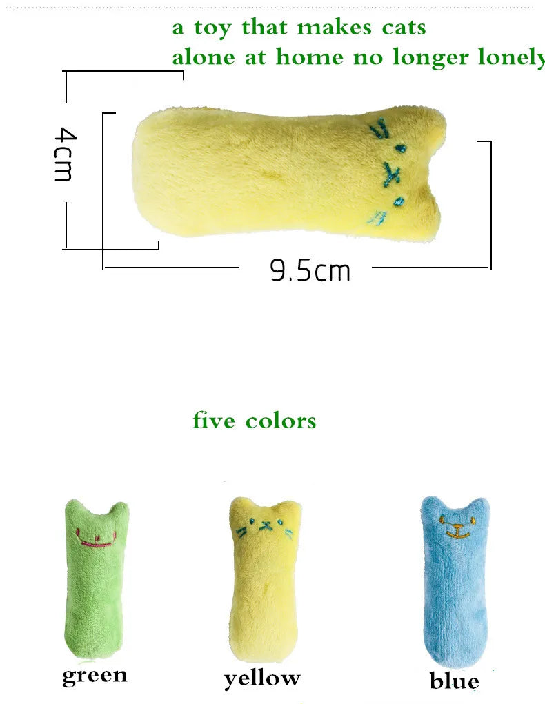 Jouet pour chat pour animaux de compagnie Chaton à mâcher Jouet vocal Griffes Morsure de pouce Chat menthe pour chats