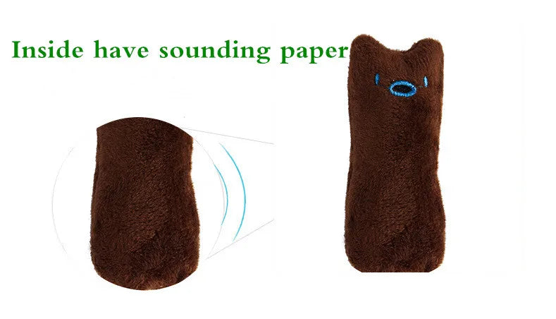 Jouet pour chat pour animaux de compagnie Chaton à mâcher Jouet vocal Griffes Morsure de pouce Chat menthe pour chats