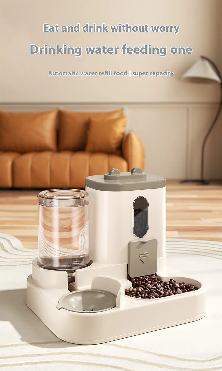 Distributeur automatique d'eau et de nourriture pour chiens et chats
