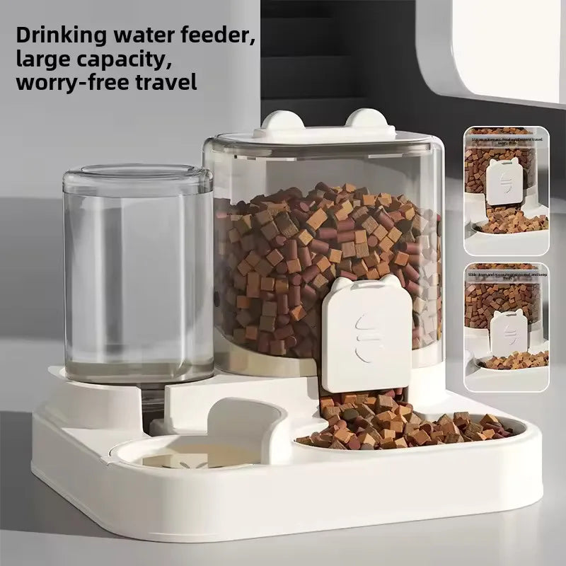 Distributeur automatique d'eau et de nourriture pour chiens et chats