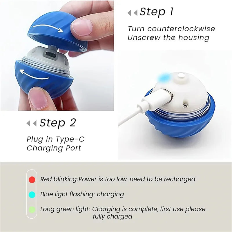 Jouet intelligent pour chien, balle électronique interactive pour animaux de compagnie