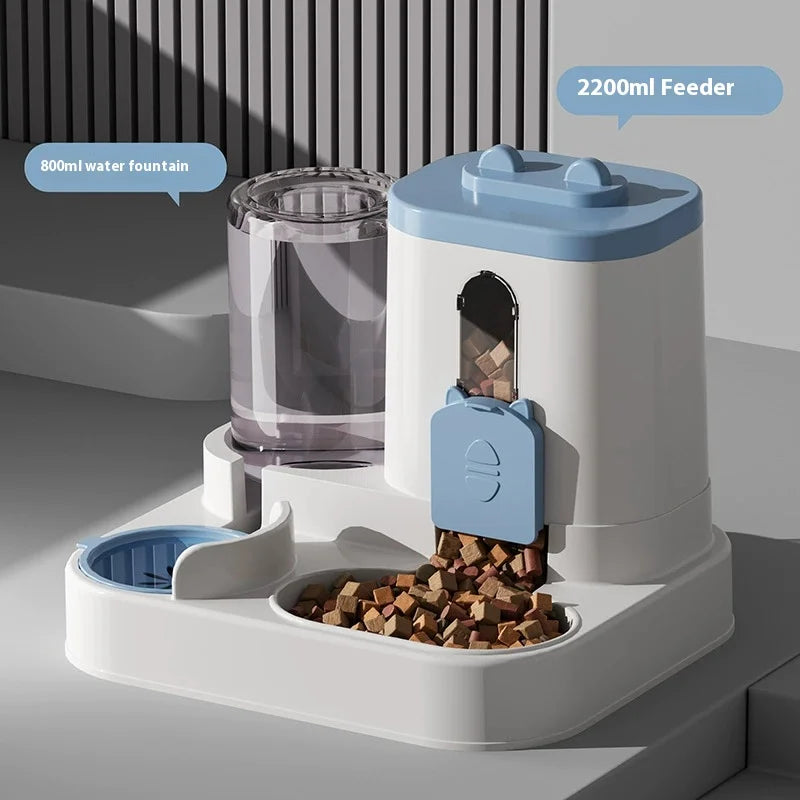 Distributeur automatique d'eau et de nourriture pour chiens et chats