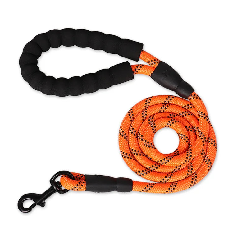 120/150/200/300CM Laisses solides pour chiens Laisse pour chien à poignée douce Laisse renforcée pour petits chiens et moyens, grands Fournitures pour grands chiens