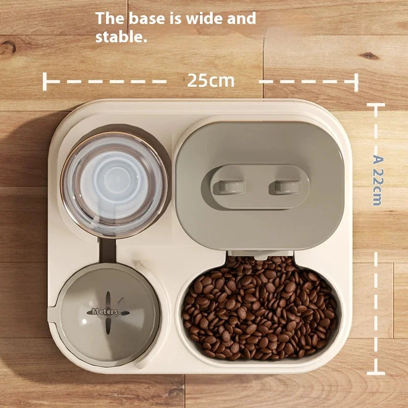 Distributeur automatique d'eau et de nourriture pour chiens et chats