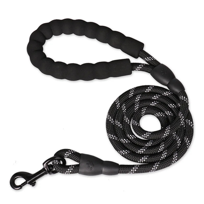 120/150/200/300CM Laisses solides pour chiens Laisse pour chien à poignée douce Laisse renforcée pour petits chiens et moyens, grands Fournitures pour grands chiens