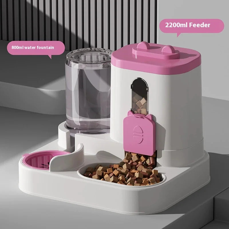 Distributeur automatique d'eau et de nourriture pour chiens et chats