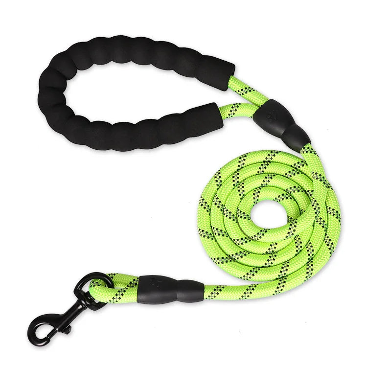 120/150/200/300CM Laisses solides pour chiens Laisse pour chien à poignée douce Laisse renforcée pour petits chiens et moyens, grands Fournitures pour grands chiens