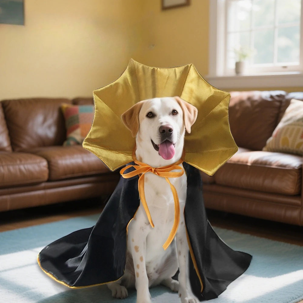 Costume d’Halloween Chien Costumes de chat pour petits chiens Cosplay Cape de vampire Chien Vêtements de chat Cape Fournitures pour animaux de compagnie
